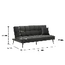 Cirino Sofa Bed - Dark Grey Velvet