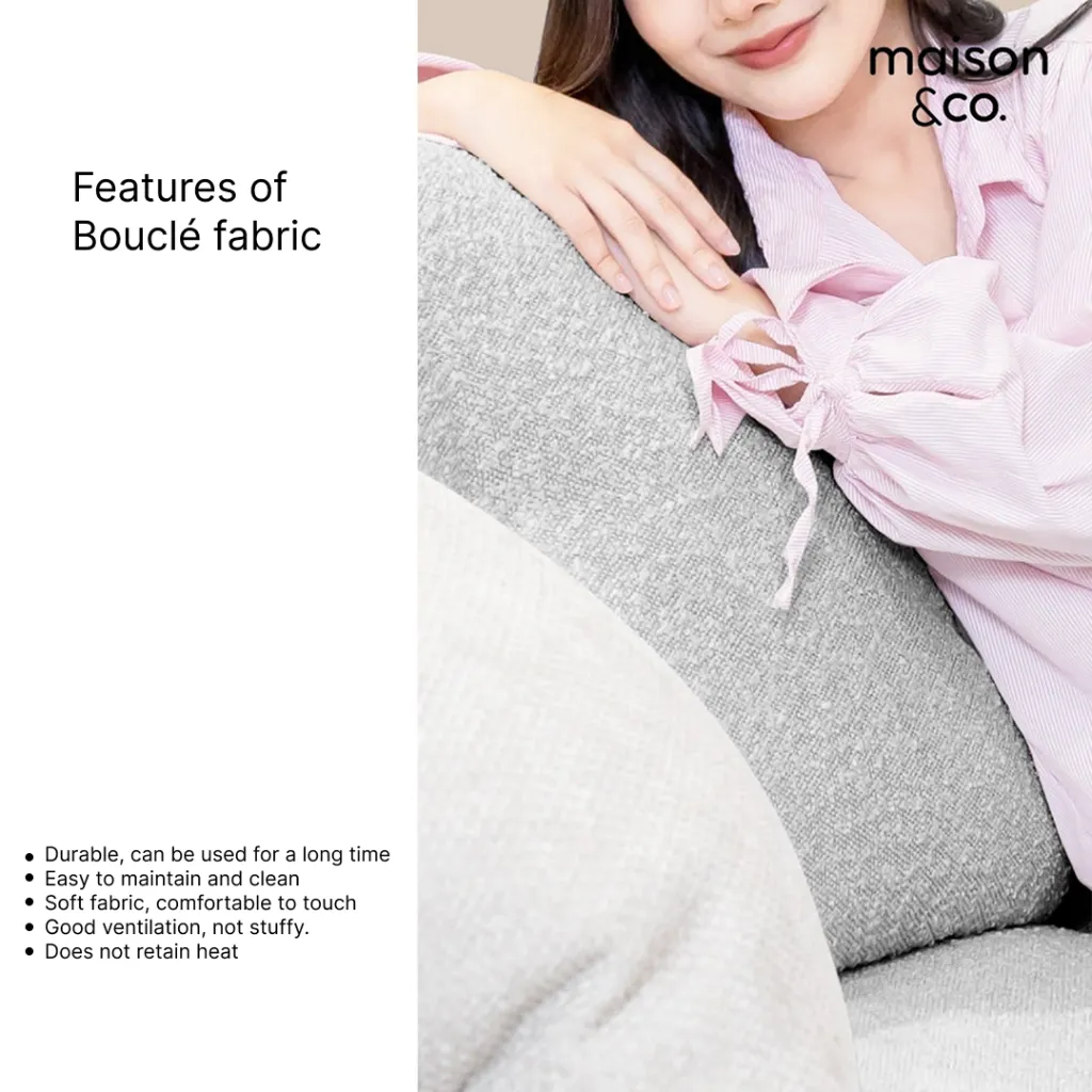 Lacuna Sofa 3Seater-Light Grey
