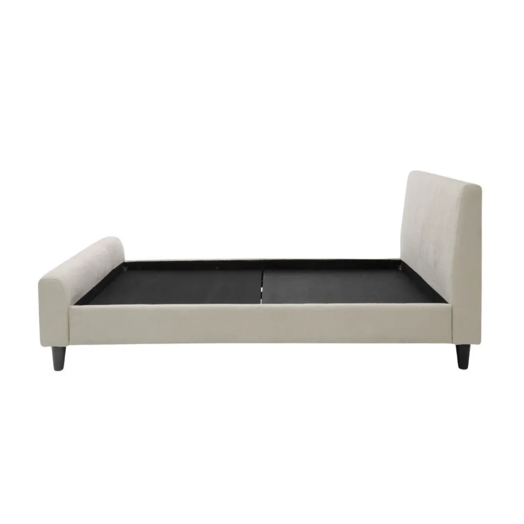 Giffer Bed 5ft-Cream Fabric
