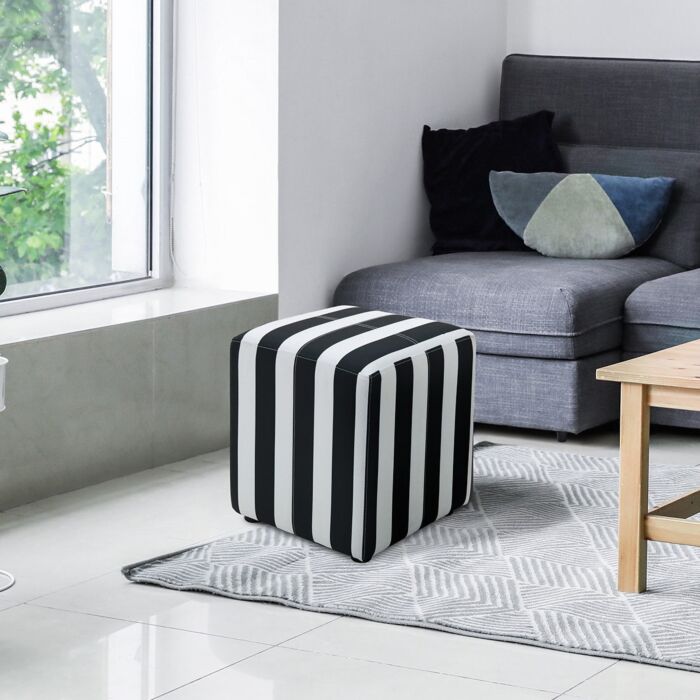 [19227772] Stool Boom - Black Striped