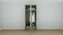 Wardrobe Plus -I@H_250000252:DA-MN/IVO/TW/Grey,Door:MN/CLEAR GLASS